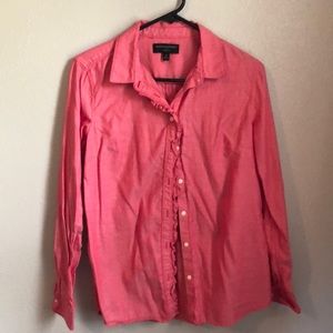 Ruffled button down